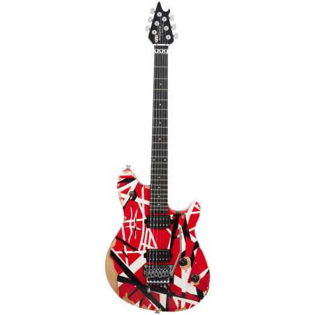 EVH Lim. Ed. Wolfgang Special Striped Series, Red, Black, and White, A