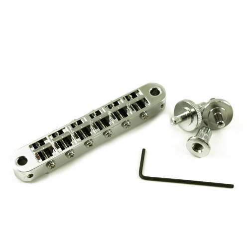 TonePros Standard TuneOMatic (Small Posts) Notched Saddles Chrome