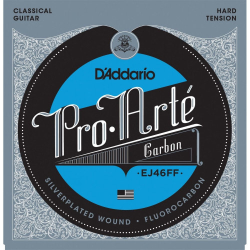 D’Addario EJ46FF Pro-Arté Carbon, Dynacore Basses, Hard Tension