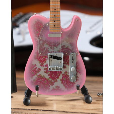 Axe Heaven Miniature Guitar Replica - Fender Pink Paisley Tele