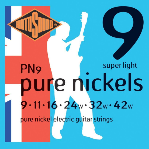 Rotosound PN9 Pure Nickel Electric Guitar Strings 09-42
