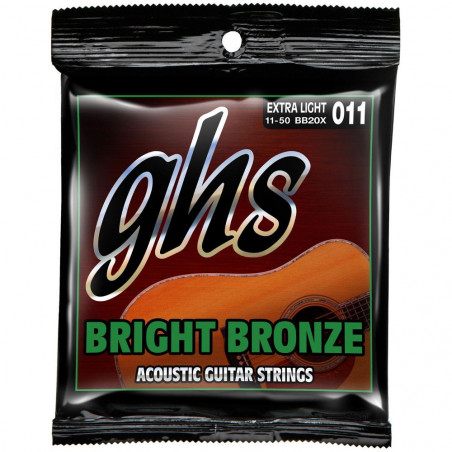 GHS Cordas Guit. Acústica Bright Bronze Extra Light