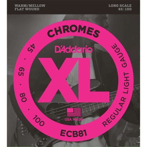 D'Addario Electric Bass Strings ECB81 Regular Light Long Scale