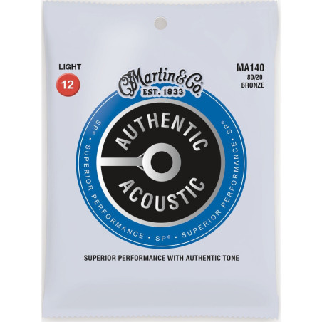 Martin Authentic Acoustic 80/20 Bronze Strings 12-54