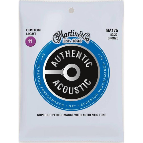 Martin Authentic Acoustic 80/20 Bronze Strings 11-52