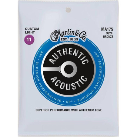 Martin Authentic Acoustic 80/20 Bronze Strings 11-52