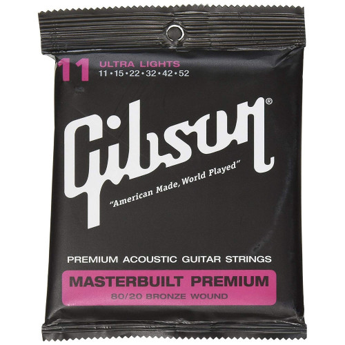 Gibson Gear Masterbuilt 11-52 80/20 Bronze Acoustic Guitar Strings