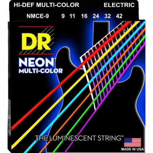 DR Strings Neon Multi-Color Light 09-42