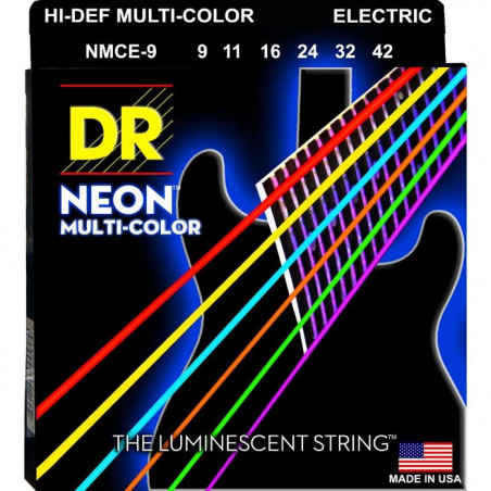 DR Strings Neon Multi-Color Light 09-42