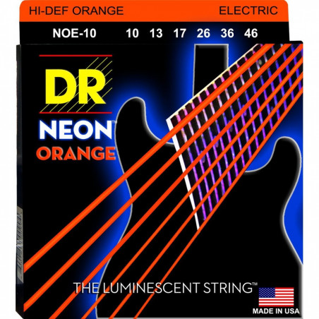 DR Strings Neon Orange Medium 10-46