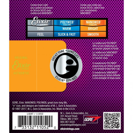 Elixir 012-053 80/20 Bronze Nanoweb Acoustic