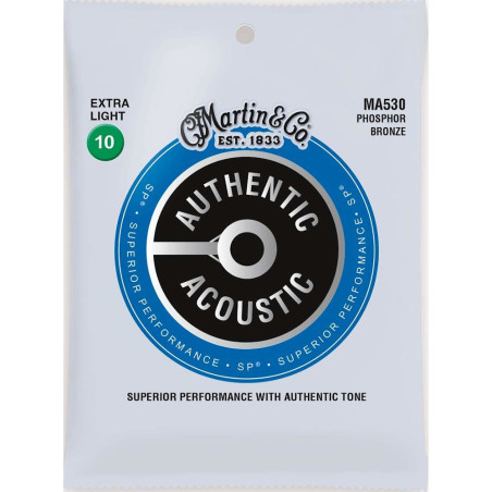 Martin Authentic Acoustic Phosphor Bronze Strings 10-47