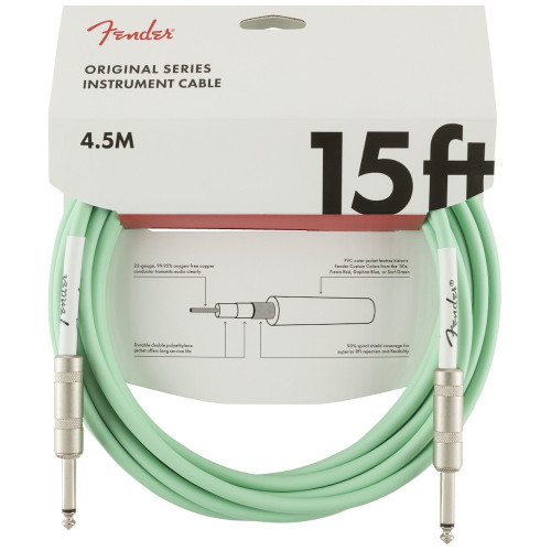 Fender Original Series Instrument Cable 15\' - Surf Green