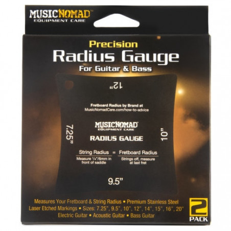 Music Nomad Precision Radius Gauge Set - 2 Pack