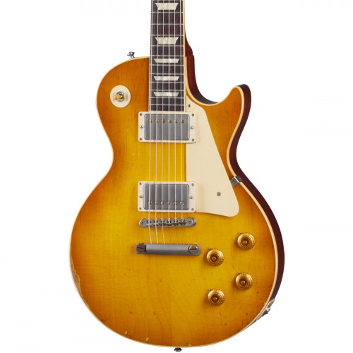 Gibson Custom 1958 Les Paul Standard Lemon Burst Heavy Aged - Murphy L