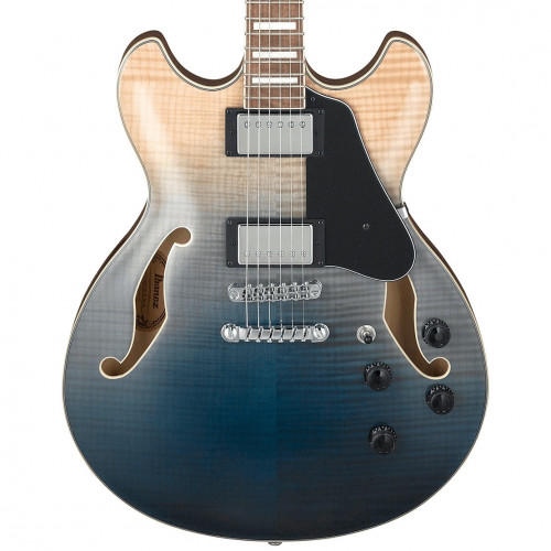 Ibanez AS73FM Transparent Indigo Fade
