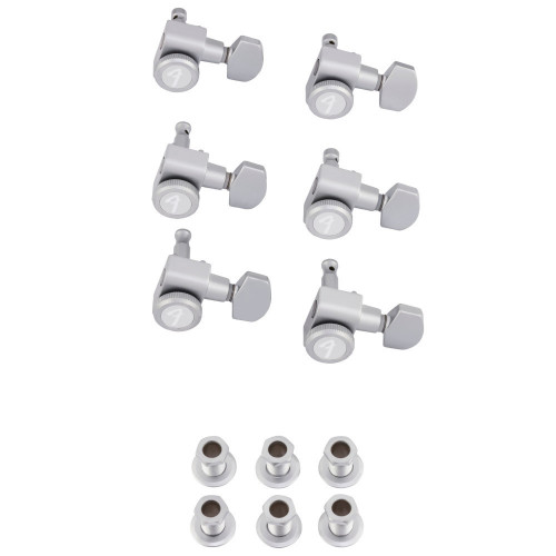 Fender Locking Strat/Tele Staggered Tuning Machines, Brushed Chrome