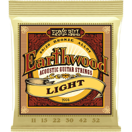 Ernie Ball Earthwood 80/20 Bronze Acoustic Strings, Light