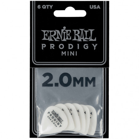 Ernie Ball Prodigy Mini Guitar Picks 2mm - 6pc