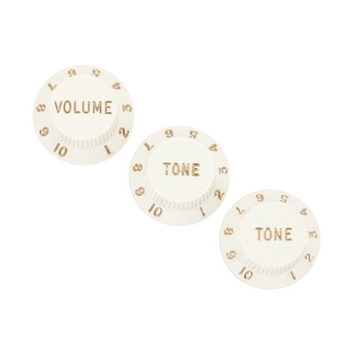 Fender Stratocaster Knobs Parchment