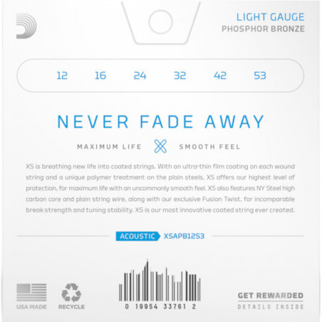 D'Addario XSAPB1253 Light