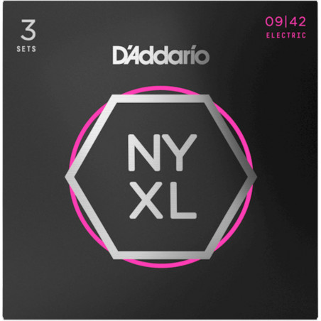 D'Addario NYXL0942 Super Light 3 Pack