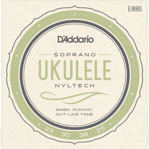 D’Addario EJ88S Nyltech Ukulele, Soprano