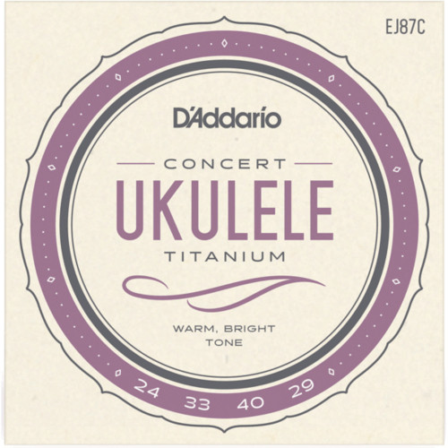 D’Addario EJ87C Titanium Ukulele, Concert