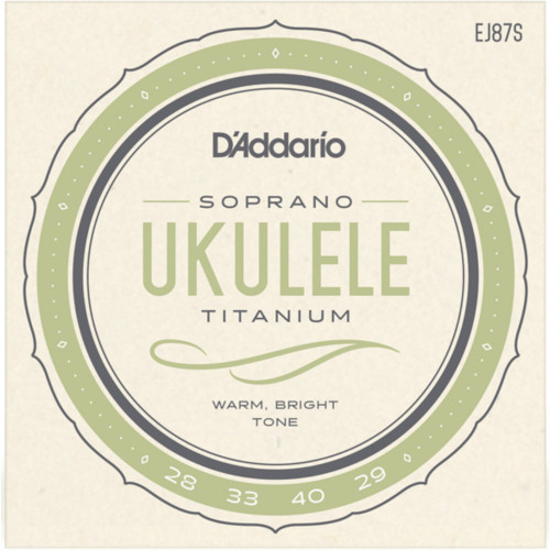D’Addario EJ87S Titanium Ukulele, Soprano