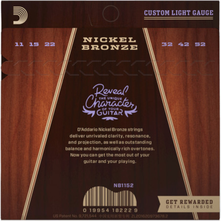D’Addario NB1152 Nickel Bronze Acoustic