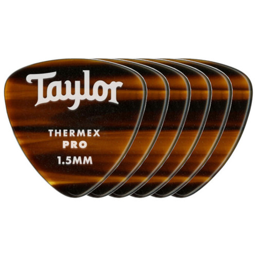 Taylor Premium 346 Thermex Pro Guitar Picks, Tortoise - 1.50mm, 6-Pack