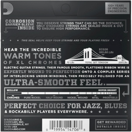 D'Addario ECG26 Flatwound