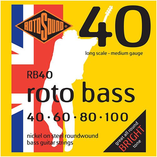 Rotosound RB40 Nickel Bass Strings 40-100