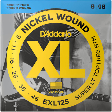 D’Addario EXL125 Super Light Top/Regular Bottom