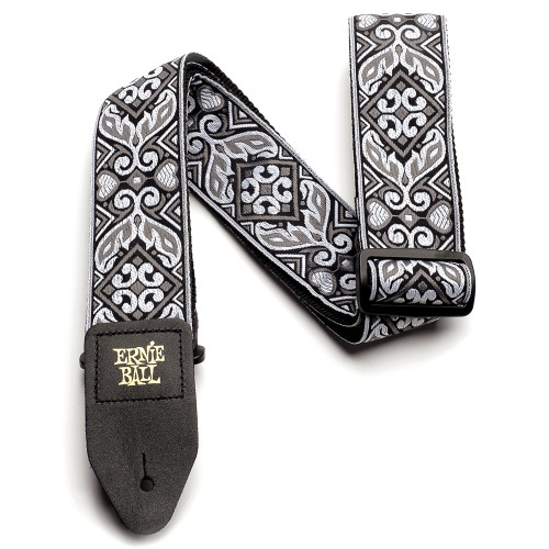 Ernie Ball Classic Jacquard Guitar/Bass Strap - Tribal Silver