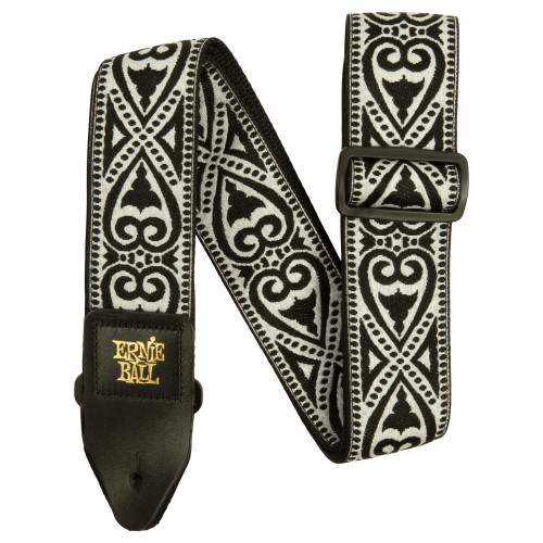 Ernie Ball Classic Jacquard Guitar/Bass Strap - Black Heart