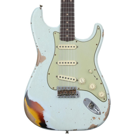 Fender Custom Shop 61 Stratocaster Heavy Relic, Super Faded Aged Sonic