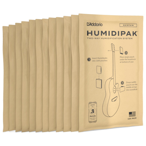 D’Addario Humidipak Maintain System Replacement, 12 Packets
