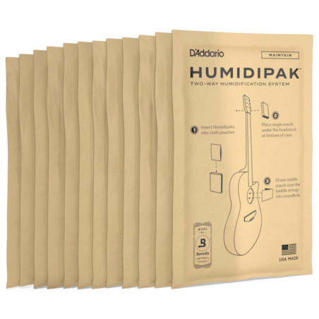 D’Addario Humidipak Maintain System Replacement, 12 Packets