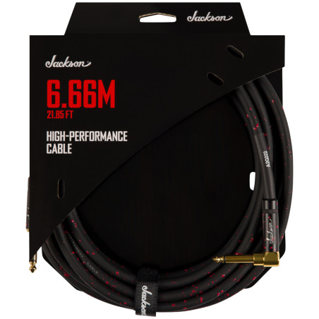 Jackson High Performance Cable, Black/Red, 21.85' (6.66 m)