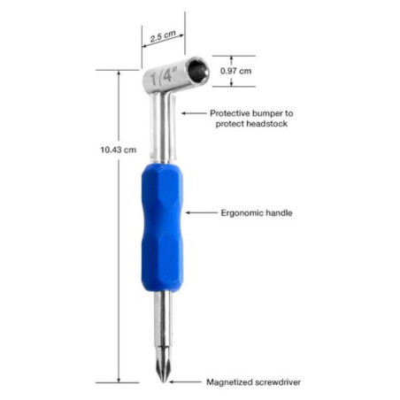 Music Nomad Premium Truss Rod Wrench - 1/4"