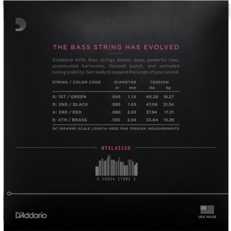 D’Addario NYXL45100