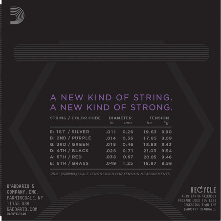 D’Addario Electric Guitar Strings NYXL1149 Medium