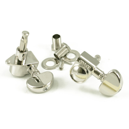 Grover Rotomatic Machine heads 18:1 Nickel