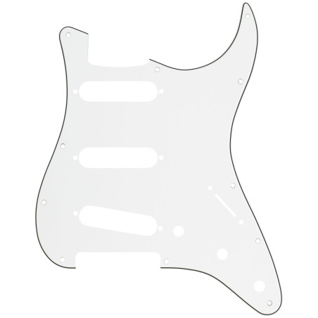 Fender Strat Pickguard S/S/S Parchment 11-hole
