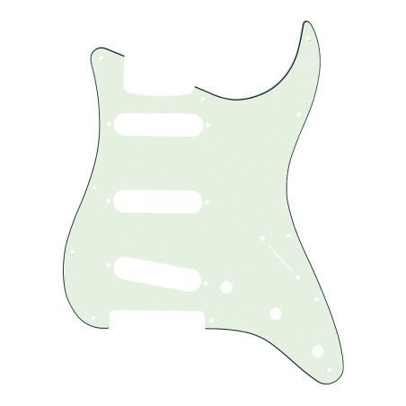 Fender Strat Pickguard S/S/S Mint Green 11-hole