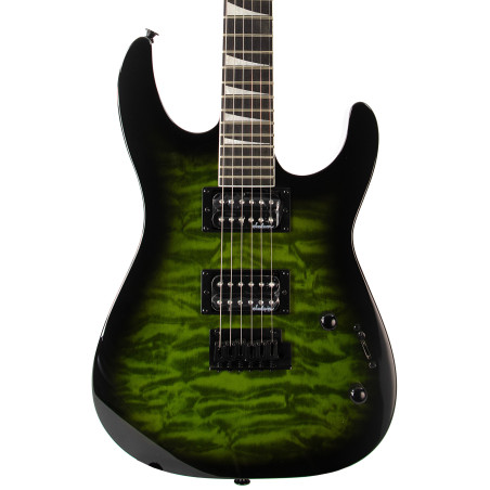 Jackson JS Series Dinky JS20 DKQ 2PT, Transparent Green Burst