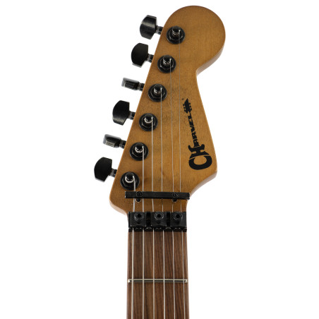 Charvel Pro-Mod Relic San Dimas Style 1 HH FR PF, Weathered Black