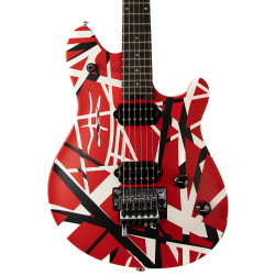 EVH Wolfgang Special Striped, Red, Black, and White