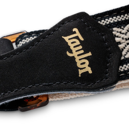 Taylor Academy Jacquard Strap, White/Black